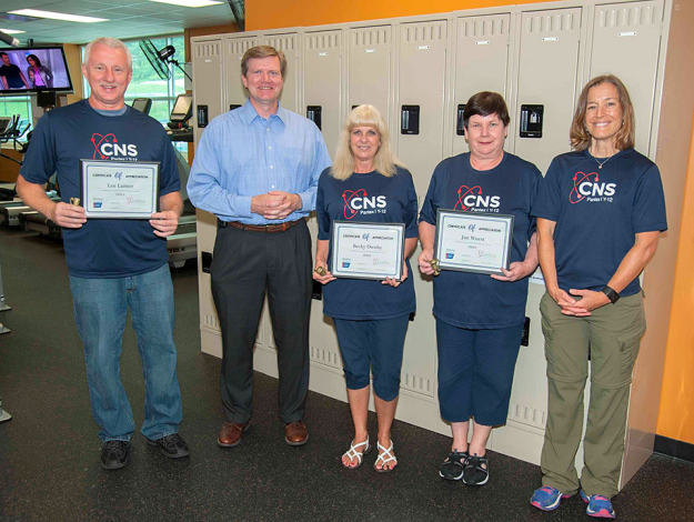 CNS’s winning Active for Life challenge team CNS’s winning Active for Life challenge team