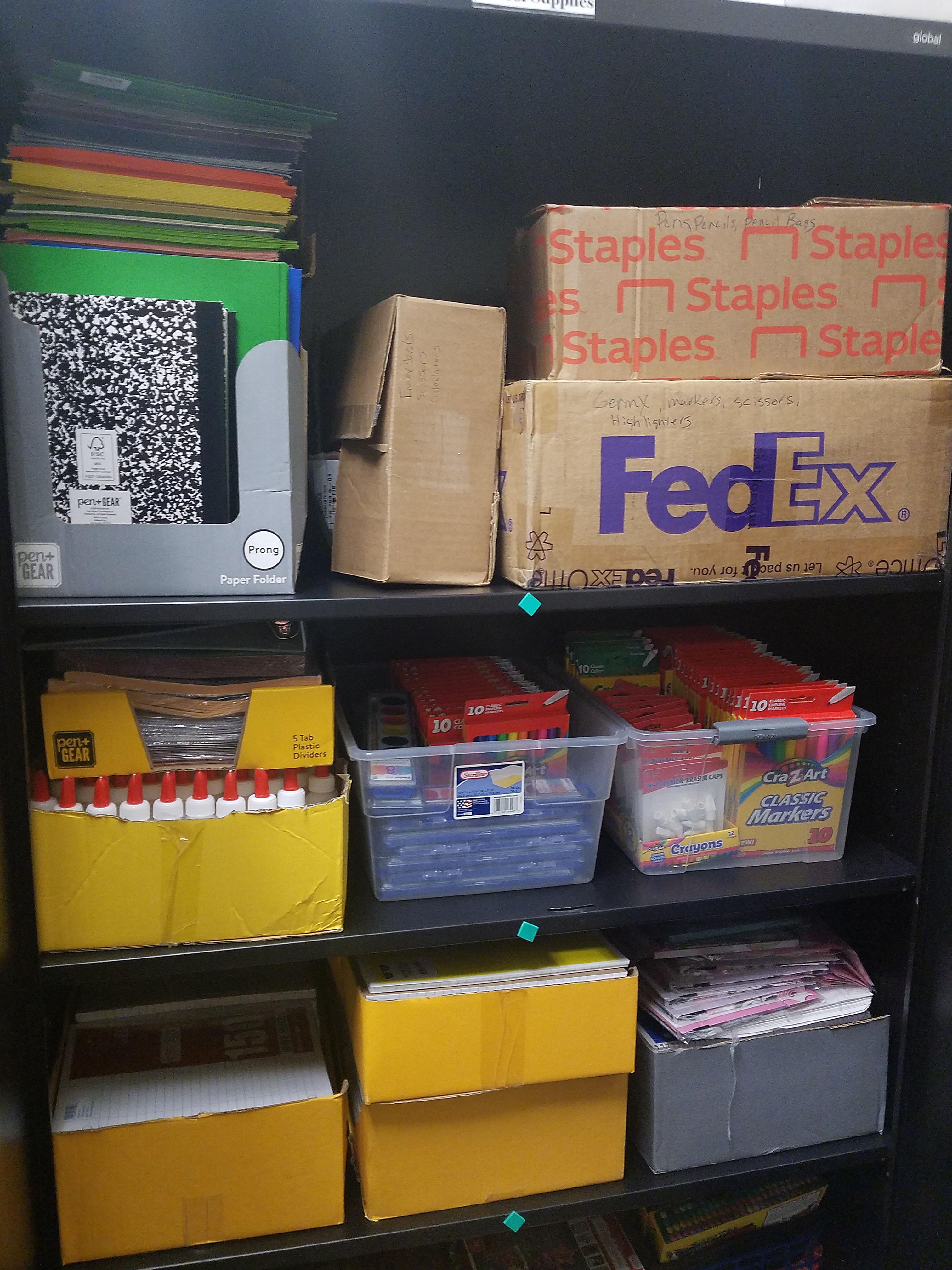 Amarillo Foster In Texas received a backpack and school supplies from the Pantex grant.