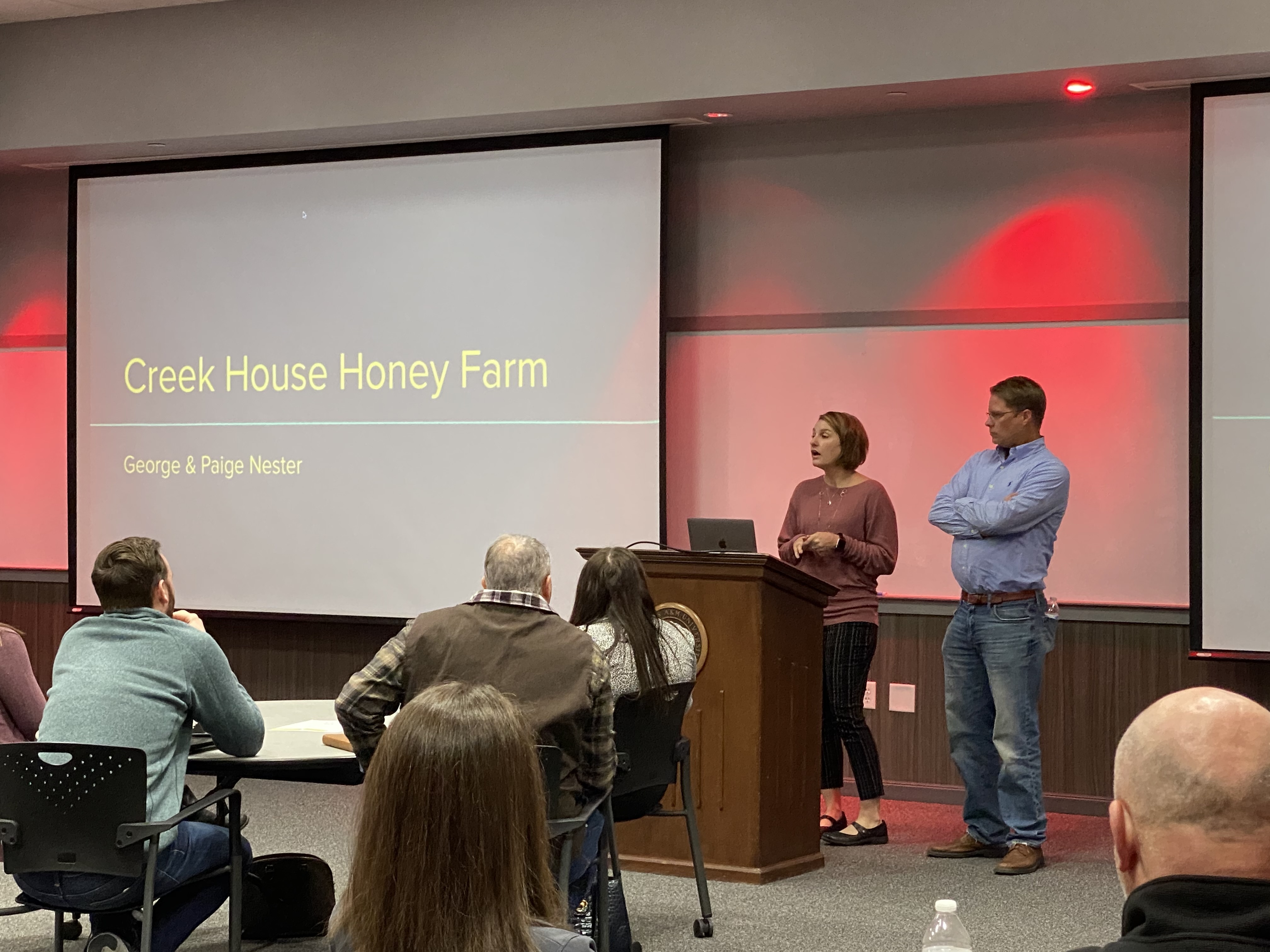 Owners of Creek House Honey Farm, Paige and George Nester Owners of Creek House Honey Farm, Paige and George Nester