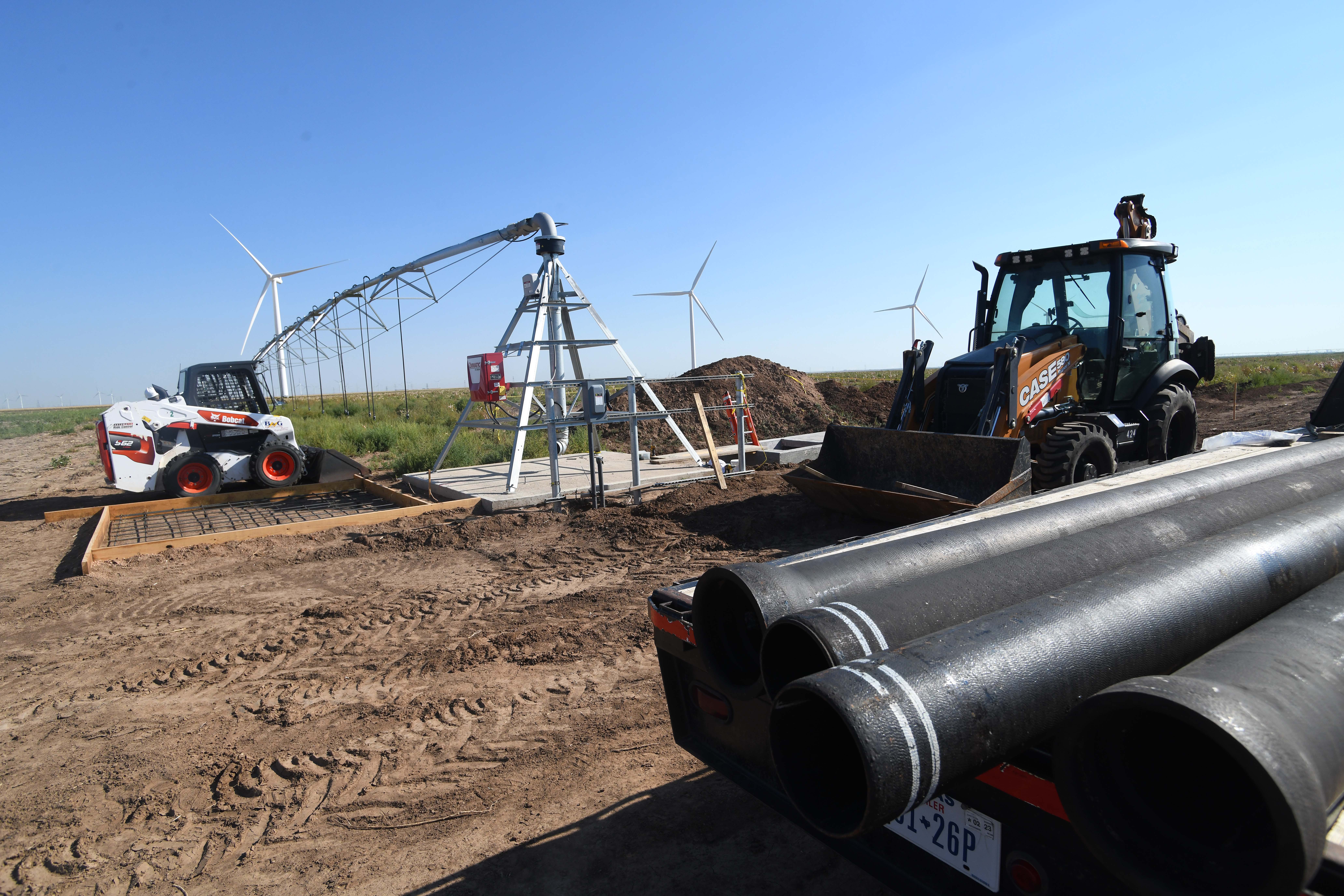 New retention pond at Pantex