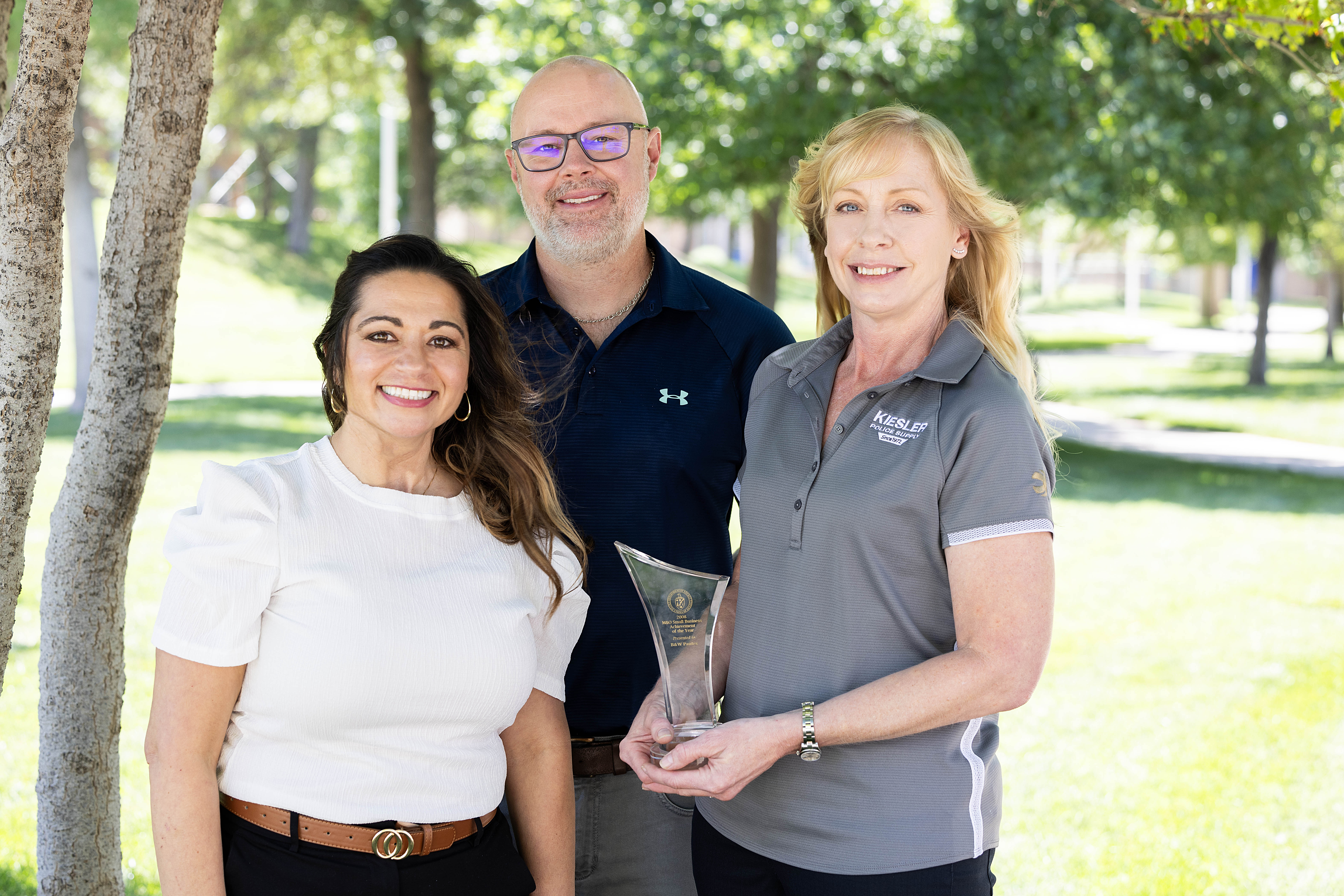 Pantex employees (from left to right) Brandy Morgan, Matthew Rainey, and Amy King of Kiesler Police Supply, Inc.