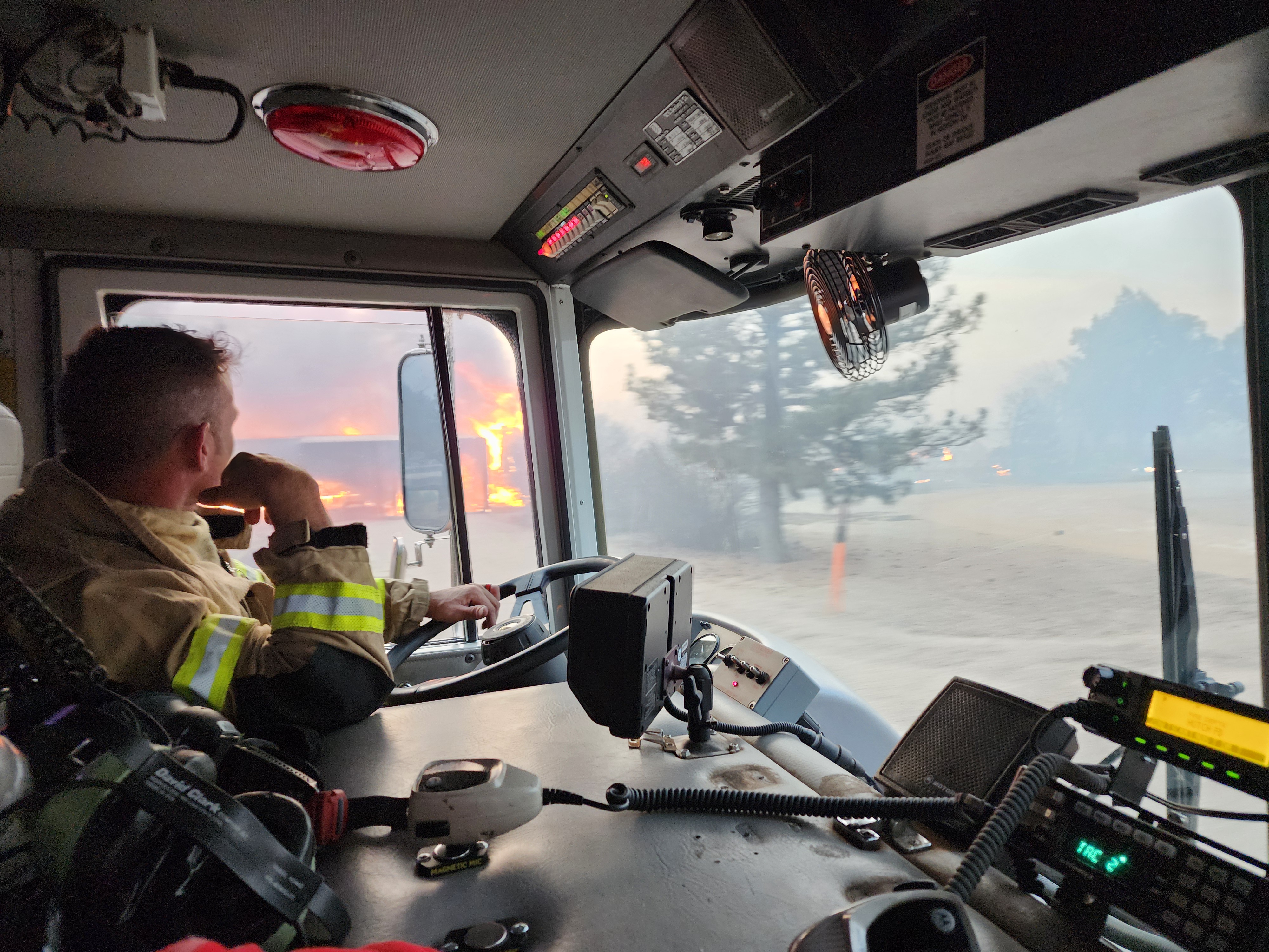Pantex firefighters respond to local wildfires under mutual aid agreement. Pantex firefighters respond to local wildfires under mutual aid agreement.