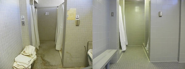 Men's Shower Before and After