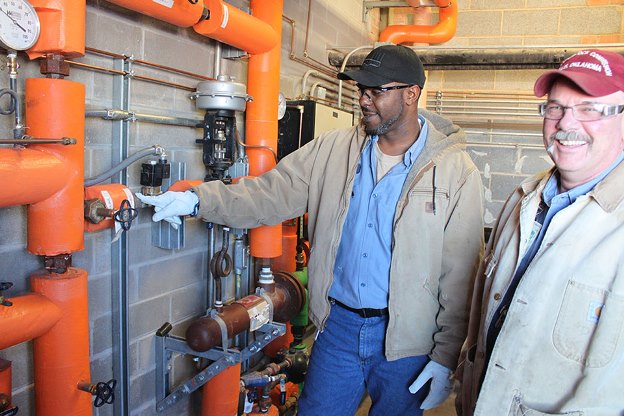 Pantex’s Shaun Ashley (left) and Kirk Spear