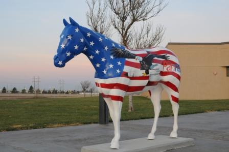 American Quarter Horse sculpture American Quarter Horse sculpture