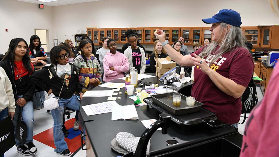 Introduce a Girl to Engineering is one of the biggest volunteer events that members of Women in Nuclear participate in annually Introduce a Girl to Engineering is one of the biggest volunteer events that members of Women in Nuclear participate in annually