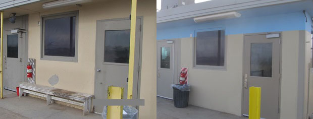 Station before and after Station before and after